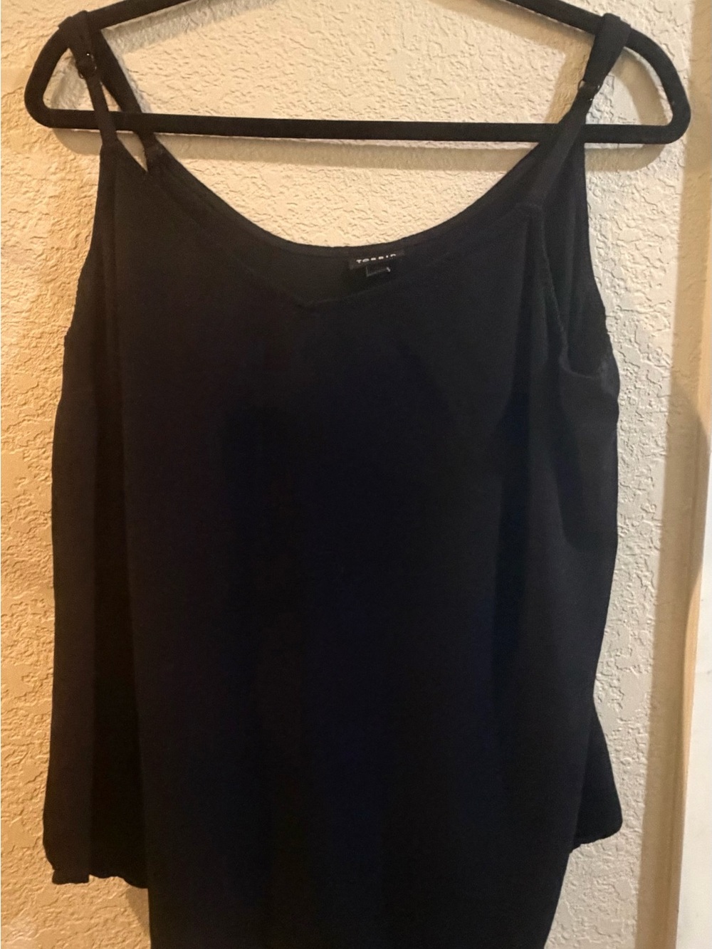 Torrid Black Sleeveless V-Neck Camisole with Adjustable Straps